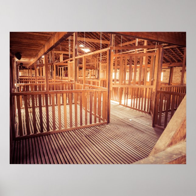 Rustic Wooden Searing Shed Insida Poster (Framsidan)