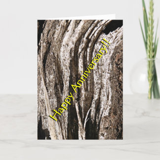 Rustic Woodgrain-årskort Kort