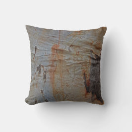 Rustic Woodgrain Träd Bark Photo Brown Nature Kudde