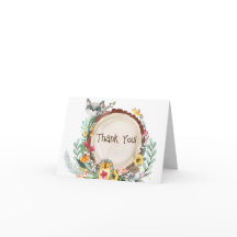 Rustic Woodland Animals Baby Shower Greenery