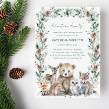 Rustic Woodland Äventyr Awaits Baby Shower