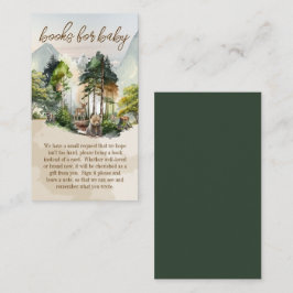 Rustic Woodland Äventyr Awaits Bokar för Baby Tilläggskort