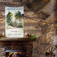Rustic Woodland Äventyr Awaits Boy Shower