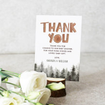 Rustic Woodland Baby Shower Tack