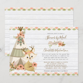 Rustic Woodland Boho Shower by Mail Inbjudningar