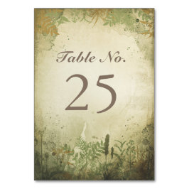 Rustic WOODLAND-bordsnummer Bordsnummer