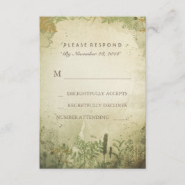 Rustic Woodland Bröllop OSA Card Kort