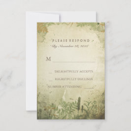Rustic Woodland Bröllop OSA Card Kort