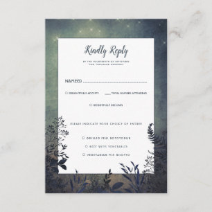 Rustic Woodland Bröllop OSA Kort