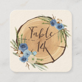 Rustic Woodland Bröllop Theme Bord Card Tidsbeställning Kort