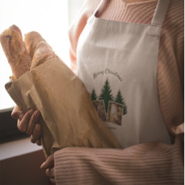 Rustic Woodland Christmas Photo Förkläde