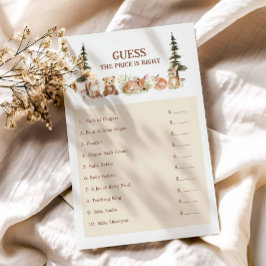 Rustic Woodland gissar den Prisa babyduschen