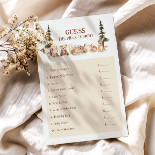 Rustic Woodland gissar den Prisa babyduschen
