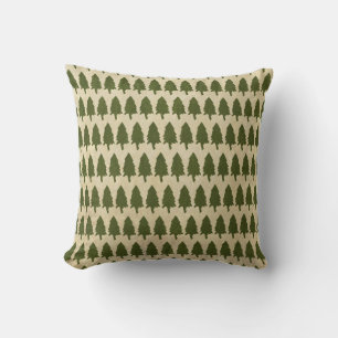 Rustic Woodland Gräs Träd Pillows Kudde