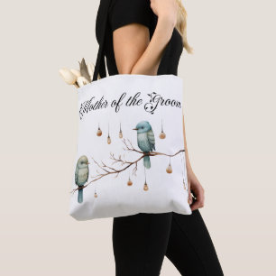 Rustic Woodland Love birds Firande Tygkasse