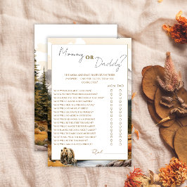 Rustic Woodland Mamma eller Baby Shower Game