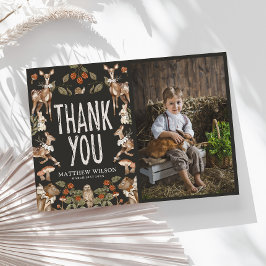 Rustic Woodland Party Animal Birthday Photo Tack Kort