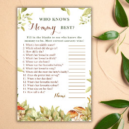 Rustic Woodland som känner Mamma Best Baby Shower