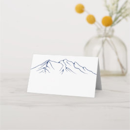 Rustic Woodsy Mountain | Blåblå Bröllop Placeringskort
