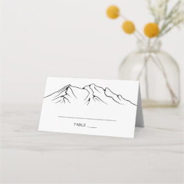 Rustic Woodsy Mountain | Vita Bröllop Placeringskort