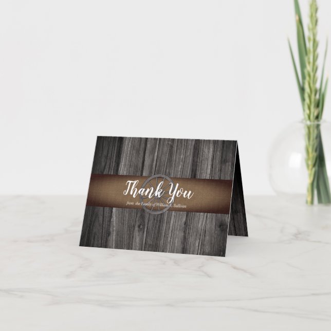 Rustic Woodsy Wagon Wheel Bereavement Tack (Framsida)