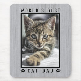 Rustic World's Best Cat Pappa Tass avtryck Photo Musmatta