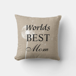 Rustic Worlds Best Mamma Pillow med Dandelion Kudde