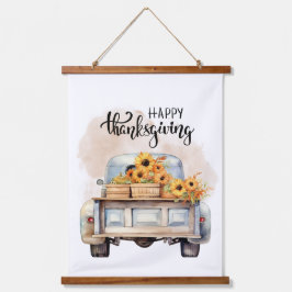 Rustics Happy Thanksgiving Truck Pumpkin 