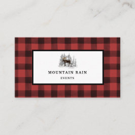 Rustig bergskorpa, röd svart bäckenkontroll Moose  Visitkort