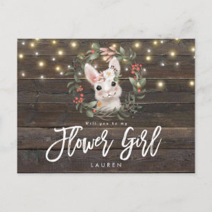 Rustig blommigt kommer du att bli min blomma flick meddelande vykort