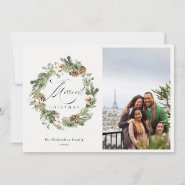 Rustig bomull Gräs Cone Fotojul-andedräkt  Julkort