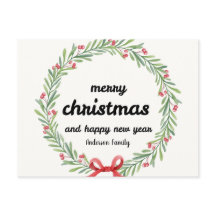 Rustig God Jul Gott Nytt År Familjenamn