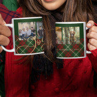 Rustig jul 4 foton glatta familjen grönt guld