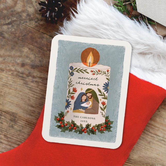 Rustig julkrubba för kristna magnet (Skapare uppladdad)
