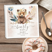 Rustig klut Bear Kön Neutral babystötdämpare Napki