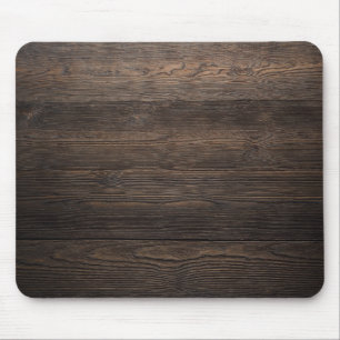 Rustig Mörk brun WOOD LOOK struktur Musmatta
