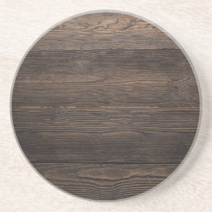 Rustig Mörk brun WOOD LOOK struktur Underlägg Sandsten