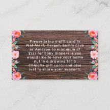 Rustig Rosa Blommigt Vattenfärgsbabyskare