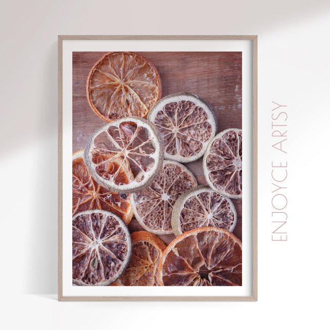 Rustig torrt orange moody köksvägg konst poster (Skapare uppladdad)