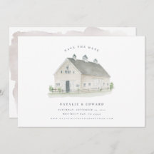 Rustig vattenfärgsladan bröllop spara datum