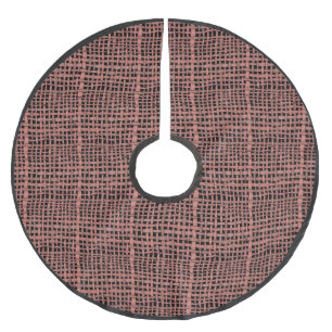 Rustig väv, brun rosa julgransmatta borstad polyester