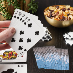 Rustig vävare/Blått mönster Casinokort