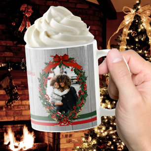 Rustig Vintage Helgdag Fotoandejul Kaffemugg