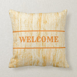 Rustig, western, rost färgad, välkommen kudde