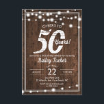 Rustik 50:e födelsedagssträngen Ljus Födelsedagsfe Inbjudningar<br><div class="desc">Den här roliga födelsedagsinbjudan innehåller ljus på en mörk träbakgrund. Klicka på anpassningsknappen om du vill ha mer flexibilitet när du ändrar texten! Variationer i denna utformning, ytterligare färger och samordnande produkter finns i vår butik, zazzle.com/doodlelulu*. Kontakta oss om du behöver den här designen för en specifik produkt för att...</div>