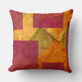 Rustik Abstrakt Hösten Färg Dekorativ kudde