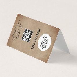 Rustik Add Logotyp Anpassningsbar Text Company Pro Visitkort