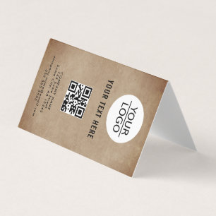 Rustik Add Logotyp Anpassningsbar Text Company Pro Visitkort