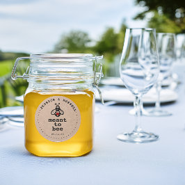 Rustik Äktenskap Meant To Bee Runt Klistermärke