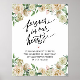 Rustik Alltid I Våra Hjärtan Minnestavla Poster